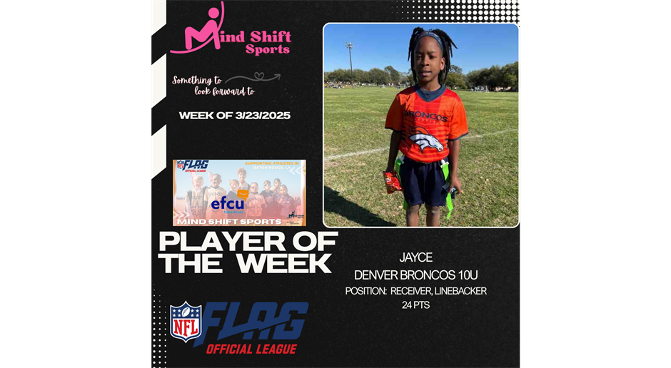 EFCU player of the week 10U