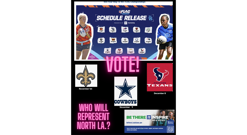 Be the 1st to represent North Louisiana