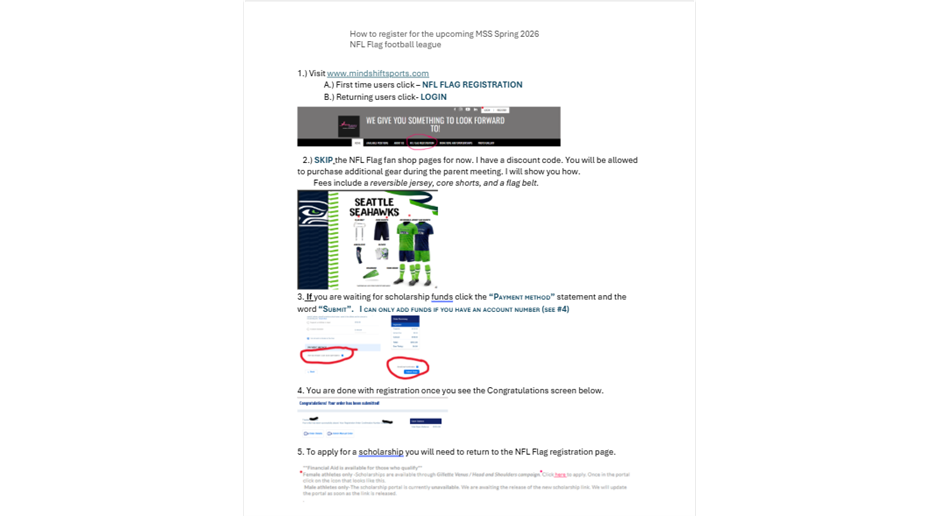 How to register for our league